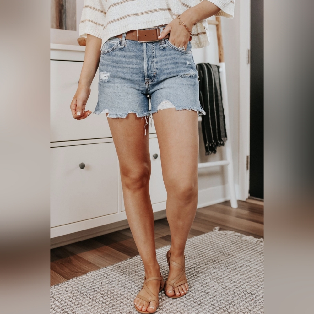COPY - NWT Free People Distressed Denim Jean Shorts